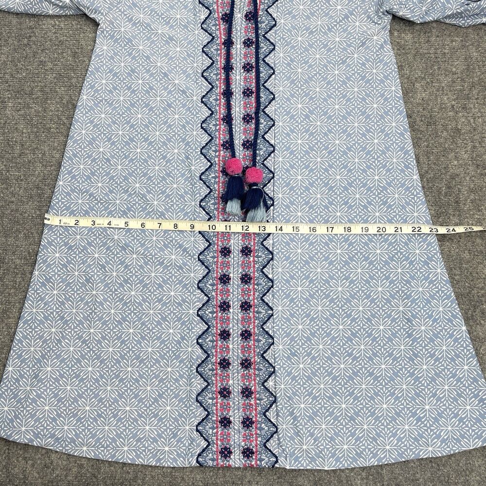 Cabana Life Tassel Tunic Dress Womens Medium Embroidered UPF 50 - Picture 10 of 13